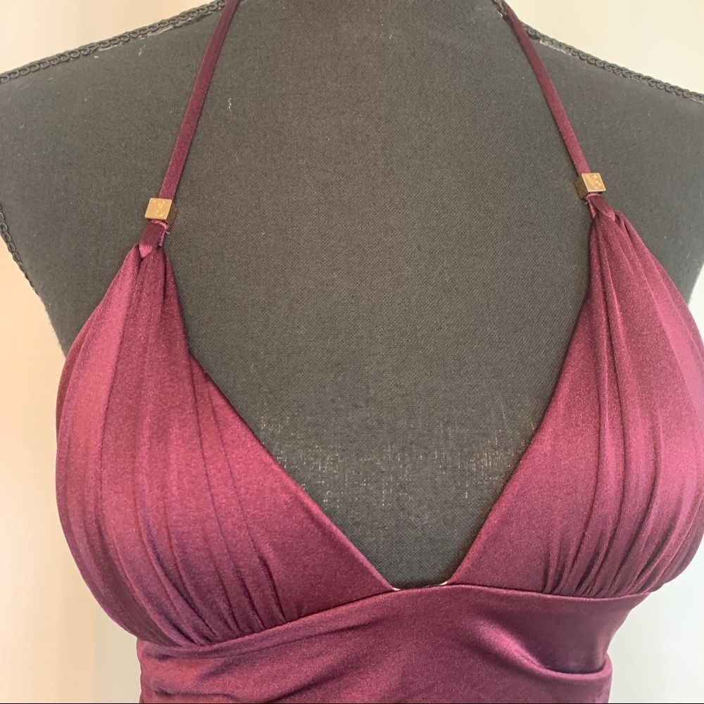 Victoria’s Secret forever Tankini eggplant maroon burgundy plum purple Sz S - Picture 3 of 10